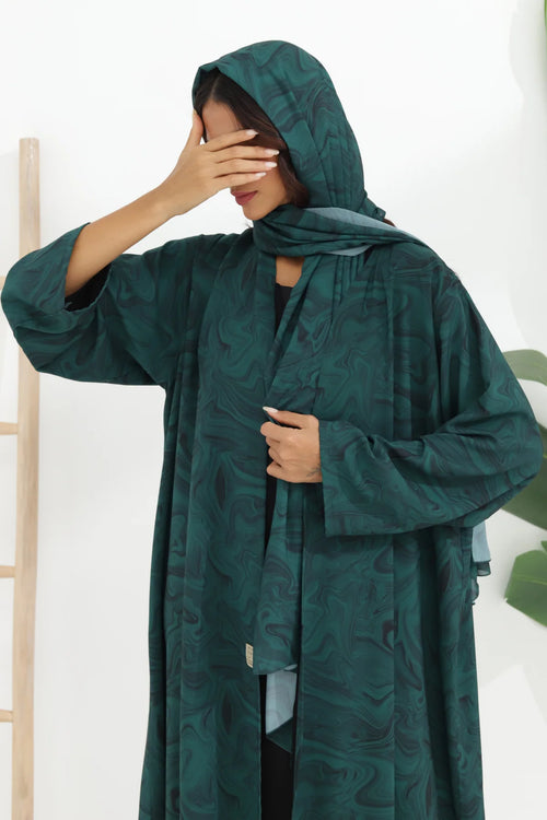 Emerald Tide Abaya