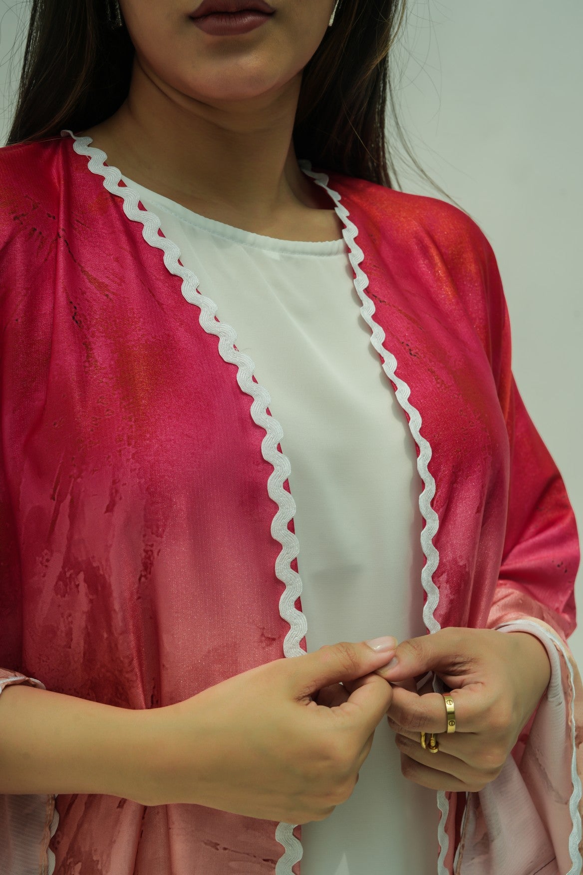 Blush Marble Elegance Abaya