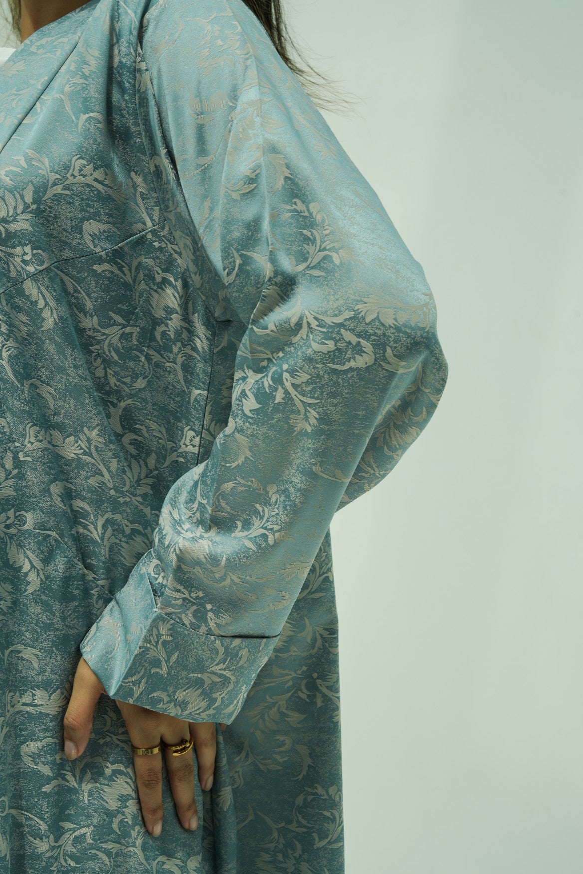 Ocean Breeze Floral Abaya