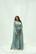 Ocean Breeze Floral Abaya