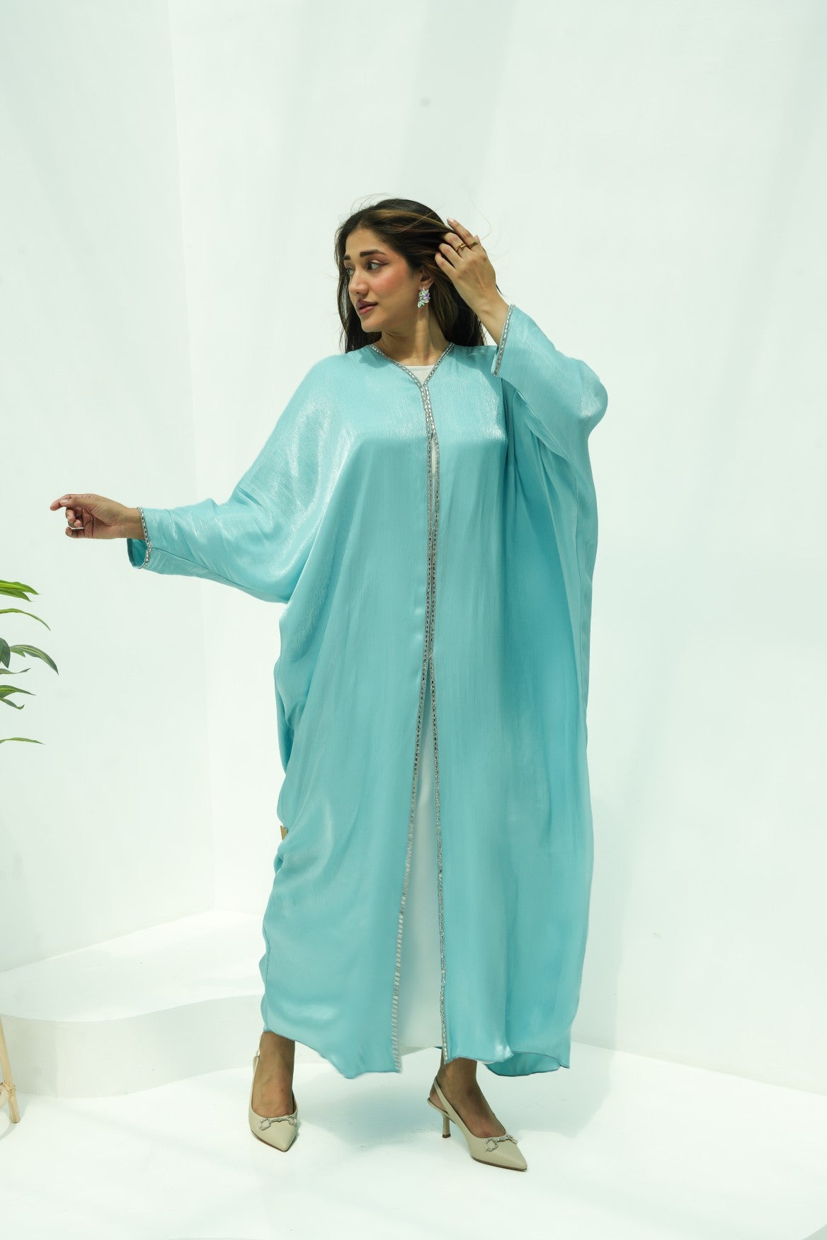 Aqua Crystal Breeze Abaya