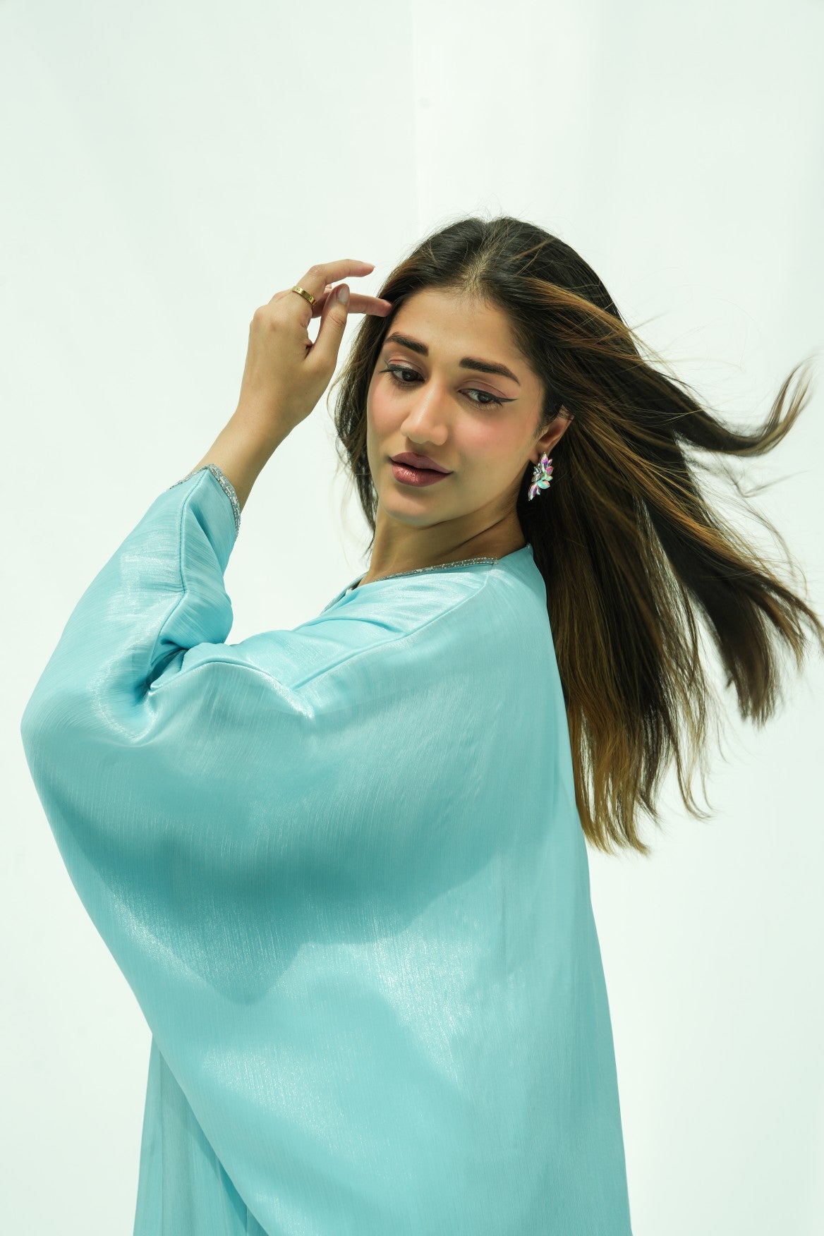 Aqua Crystal Breeze Abaya
