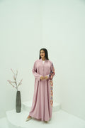 Blush Blossom Embroidered Abaya