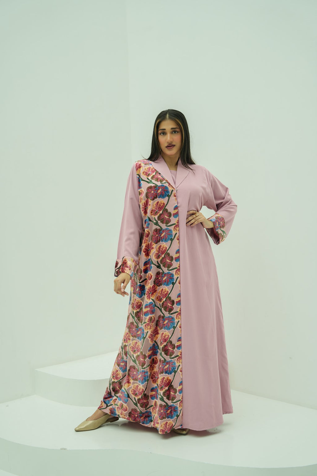 Pink Blossom Abaya