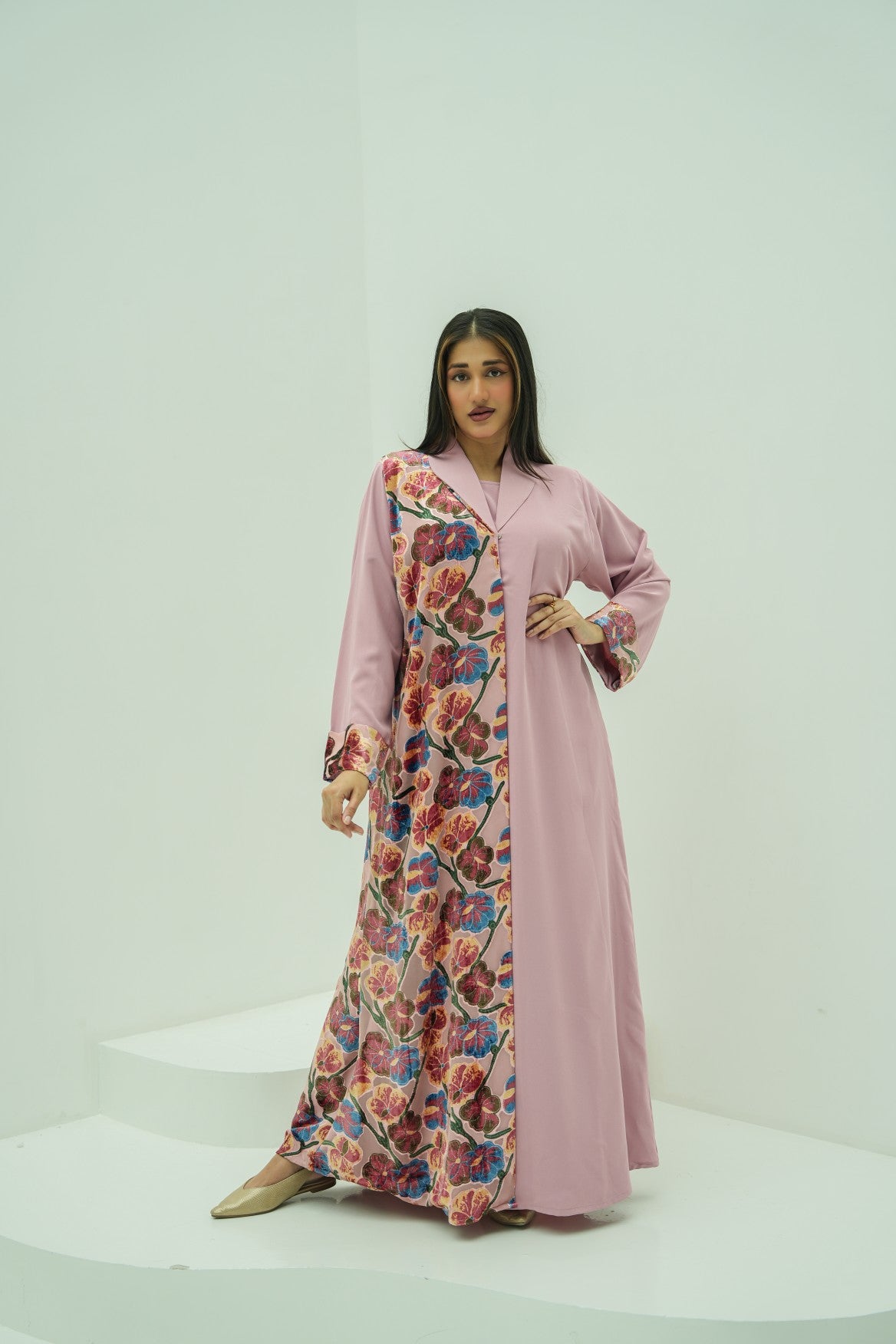 Pink Blossom Abaya
