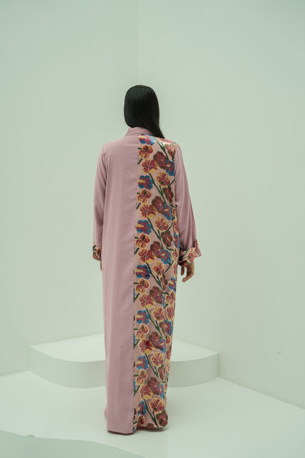 Pink Blossom Abaya