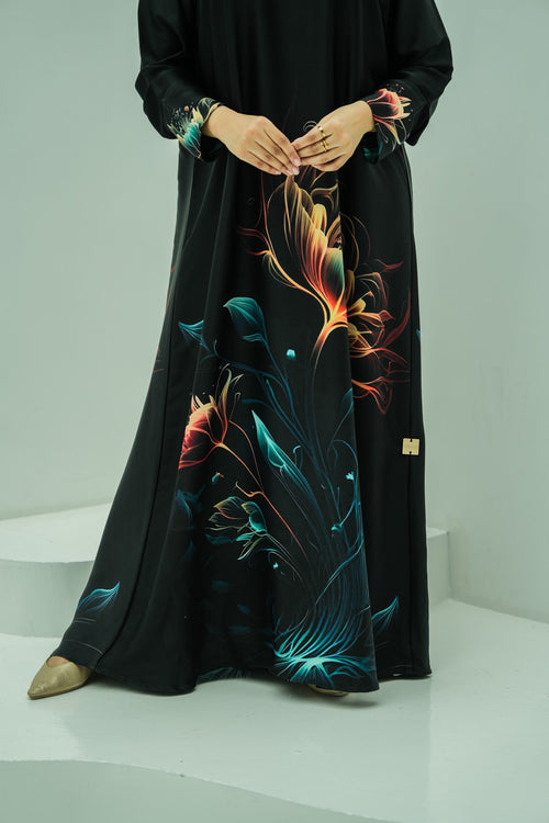 Black Orchid Abaya