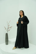 Midnight Lace Elegance Abaya